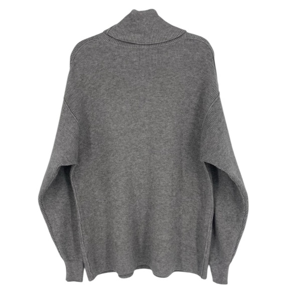 Free People Sweater Softly Structured Knit
Tunic Turtleneck Gray Size Large - Picture 3 of 8